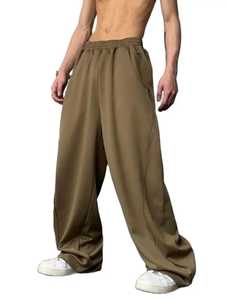 High Quality Wholesale Custom Logo Polyester Stripped Contrast Piping Straight Leg Baggy Athleisure <b>Track</b> <b>Pant</b> for Men Women - Product Image 2