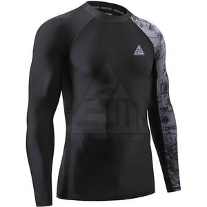 Rash Guard pour hommes Fitness Wear Tight Fit Respirant Respectueux de l'environnement Séchage rapide Design professionnel Parfait pour l'entraînement Gym Sports - Product Image 2