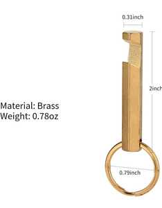 Nautical Brass Golden Pulley Keychain Keyring with Brass Polish Platted <b>Key</b> Ring <b>Holder</b> Hot Sale Manufacturing Supply - Product Image 6