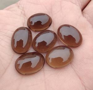 Qualité supérieure Quartz fumé naturel forme ovale Cabochon dos plat calibré véritable pierre précieuse en vrac pour la fabrication de bijoux utilisation en vrac - Product Image 3