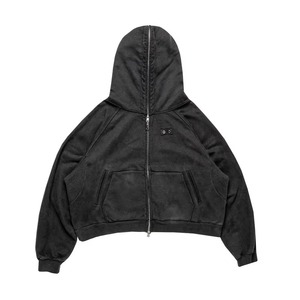 Sweat-shirt à capuche pour homme en coton 100% avec double capuche et fermeture éclair et épaule tombante pour un confort maximal. - Product Image 3