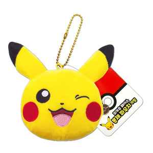 Pikachu Plüsch-Tasche Schlüsselanhänger Runder Cartoon-Münzhalter Plüsch-Schlüsselanhänger - Product Image 1