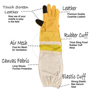 Gants d'apiculture imperméables Gants d'apiculture en cuir antidérapants Gants d'apiculture à écran tactile - Product Image 3