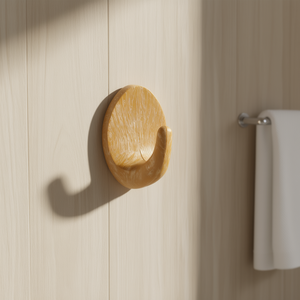 วีแอล ตะขอแขวนเสื้อผ้ารูปวงรีไม้ขนาดใหญ่ ดีไซน์ไม้ลายพิเศษ - Product Image 3