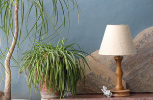 Lámparas de mesa de lujo para interiores con fibra de cáñamo natural e hilo de algodón intercalado Espectacular liberación de luz entre papel - Product Image 3