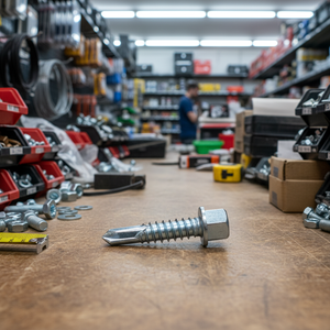 Vis auto-perceuses à tête hexagonale PDC en acier au carbone galvanisé/zinc/phosphate, métrique/pouce, classe 8, fixations de toiture, OEM - Product Image 1