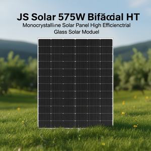แผงโซลาร์เซลล์ JS Solar 575W แบบสองหน้า HJT โมโนคริสตัลไลน์ ประสิทธิภาพสูง โมดูลโซลาร์เซลล์แก้วสำหรับอุตสาหกรรม - Product Image 3