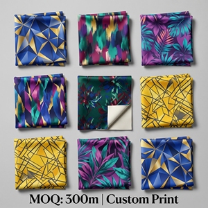 Tissu tricoté scuba à double couche, impression par sublimation personnalisée, polyester, élasthanne, extensible - Product Image 2
