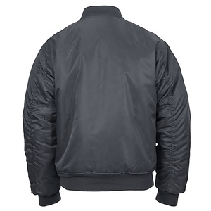 Chaqueta Bomber de Satén Personalizada para Hombre, Chaqueta Bomber de Satén de Alta Calidad al por Mayor, Chaqueta Bomber Acolchada de Béisbol Color Granate Personalizada - Product Image 2