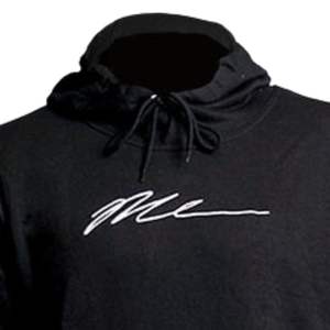 Sudadera con Capucha Negra para Hombre, Algodón Grueso, Diseño Estampado en las Mangas, Sudadera con Capucha, Ropa Urbana, OEM - Product Image 4