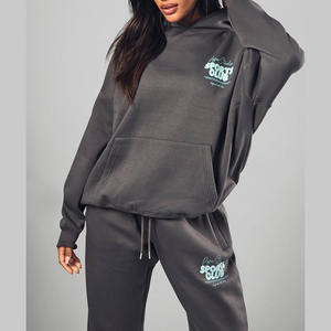 Sweat-shirt tendance en toile unie pour femme, respirant, séchage rapide, coupe oversize, idéal automne-hiver, personnalisation acceptée - Product Image 5