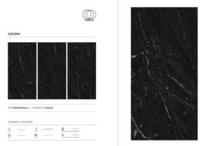 กระเบื้องพอร์ซเลนความหนา8.5มม. 60x120ซม. gvt พื้นผิวมันวาวรูปแบบขนาดใหญ่เคลือบพื้นและผนัง - Product Image 4