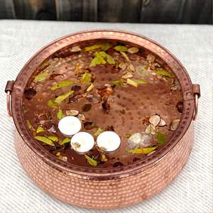 Bandeja Ovalada Azul, Cuencos para Servir de Resina Hechos a Mano, Utensilios de Cocina Decorativos Pulidos, Ecológicos, de Origen Indio - Product Image 4