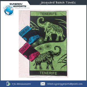 Toallas de playa Jacquard de la mejor calidad, 100% algodón, 80% Algodón/20% poliéster 500 a 800 GSM - Product Image 3