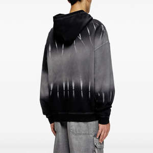 OEM personalizado de alta calidad Vintage Streetwear Tie-Dye impreso Jersey polar acanalado puños dobladillo 100% sudaderas con capucha de algodón para hombres - Product Image 6