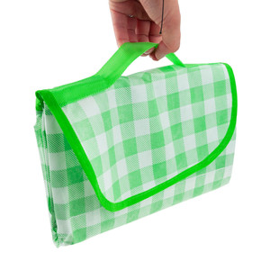 <b>LARGE</b> PICNIC BEACH BLANKET WATERPROOF <b>MAT</b> GREEN - Product Image 4