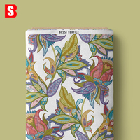 Tissu en voile de coton biologique 100% Bessi Vintage, imprimé motif Paisley, coton écologique pour chemises et robes de garçons