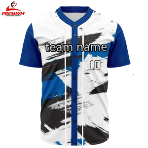 เสื้อเบสบอลออกแบบได้ตามที่ต้องการสำหรับทุกเพศเสื้อกีฬาเบสบอลพิมพ์ลายเสื้อกีฬาเบสบอลซับลิเมชันพลัสไซส์ - Product Image 2
