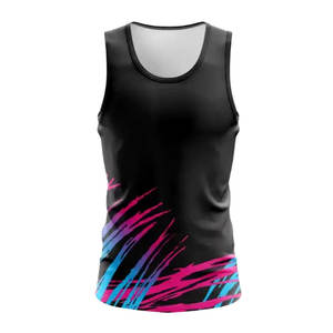 Camiseta sin mangas con estampado por sublimación para mujer, camiseta sin mangas de tela suave para fitness y uso diario - Product Image 1