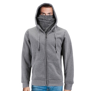 2025 Logo personnalisé broderie Double capuche Ninja Double couche grande taille pull lourd vierge cagoule à capuche hommes à vendre - Product Image 3