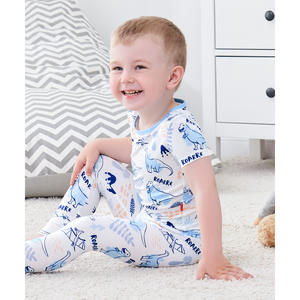 ชุดนอนเด็กผู้ชายลายพิมพ์ดิจิทัลผ้าไผ่แขนสั้น - Product Image 5