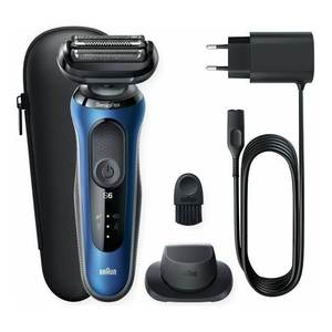 Cabezal de Repuesto para Afeitadora Eléctrica Sensoflex Serie 6, Azul y Negro, Recargable 61 B1200S, Comodidad de Afeitado para Barba - Product Image 4