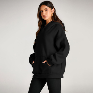 Lâche décontracté à manches longues pull à capuche personnalité sweats 100% coton femmes personnalisé imprimé à capuche prix pas cher - Product Image 5