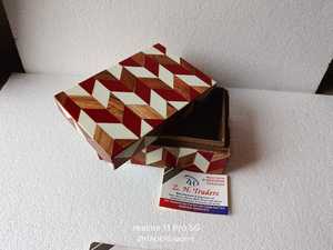 กล่องใส่เครื่องประดับ MDF แบบวินเทจิวเวลรี่ฝังกระดูกทำจากเรซินของผู้หญิงที่เก็บของได้หลากหลายขนาดโลโก้ที่ออกแบบได้ตามต้องการ - Product Image 5