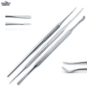 Kit de Lima y Elevador para Uñas Encarnadas, Acero Inoxidable, Doble Punta, Reutilizable, Herramientas de Podología - Product Image 1