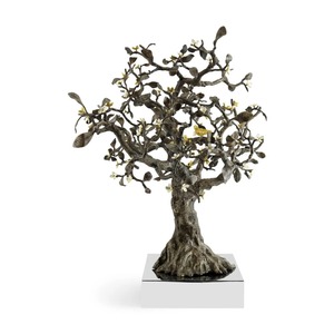 Bold <b>Black</b> Metal Nature Inspired Sculpture Contemporary <b>Table</b> Ornament Creative Artistic Accent for Stylish Homes - Product Image 2