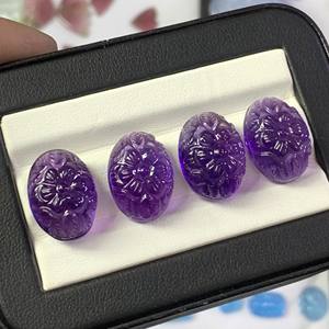 Hecho a mano 12x16 MM corte ovalado amatista Africana Natural piedras preciosas hermosas piedras preciosas sueltas para tallado de joyería - Product Image 3