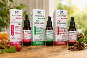 Apisvida Nanopropolis Extrait de Propolis Vert et Rouge Brésilien à Haute Absorption, Complément Alimentaire Nano 20ml avec compte-gouttes - Product Image 2