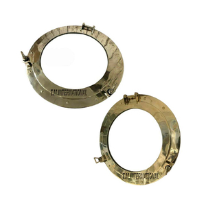 Espejo de ojo de buey pulido de latón náutico, espejo decorativo de barco pirata, decoración del hogar de playa marítima de 12 pulgadas - Product Image 4