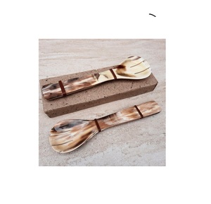 Cuchara de Cuerno de Buey Auténtico para el Hogar, Vajilla con Logotipo Personalizado, Cubertería de Cuerno de Buey, Pulido Espejo, el Mejor Diseño para Regalos - Product Image 1