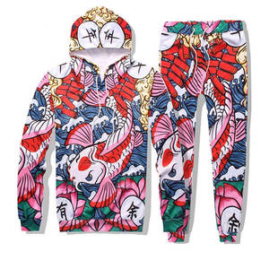 ชุดวอร์มผู้ชายแบบสลิมฟิต OEM สกรีนโลโก้ตามสั่ง คุณภาพสูง ชุดวอร์มเปล่าสำหรับสกรีน - Product Image 1