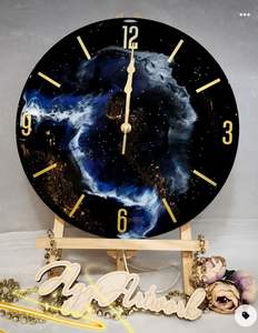 ADDING Epoxy Resin Wall <b>Clock</b> Epoxy Resin Living Room best qulatiye Furniture Home Decor Wall <b>Clock</b> Customized best - Product Image 2