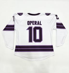 Maillot de hockey sur glace unisexe en polyester de haute qualité, personnalisable, réversible, impression par sublimation, OEM, conception gratuite, haute qualité - Product Image 6