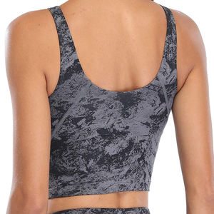 Soutien-gorge de sport respirant de qualité supérieure 2025 pour femmes, idéal pour le yoga et la gym, avec impression de logo personnalisé sur le devant - Product Image 2