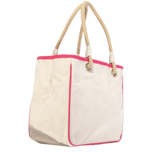 Sac à provisions fourre-tout en toile de coton de bonne qualité du fabricant indien sérigraphié en soie avec fermeture à glissière - Product Image 6