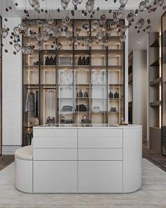 ตู้เสื้อผ้าห้องนอนทันสมัยแบบปรับแต่งได้ ปี 2026 ประตูบานเลื่อนไม้เนื้อแข็ง ดีไซน์ทนทาน 5+ ลิ้นชัก สำหรับเฟอร์นิเจอร์บ้าน - Product Image 4