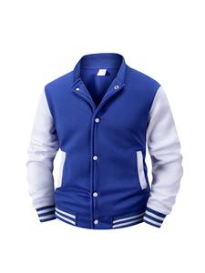 Veste universitaire à capuche pour homme, coupe athlétique, élégante, chaude, décontractée, vêtement d'extérieur, col montant, logo frontal, service OEM, réversible - Product Image 3