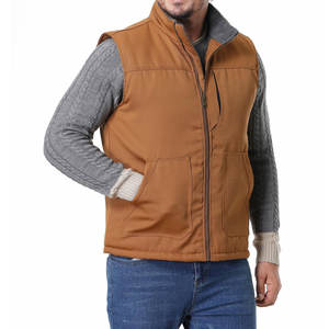 Chaleco de Lona para Hombre, Ropa de Invierno, Sin Mangas, Cierre Frontal, Transpirable, Logotipo Personalizado con Talla, Estilo Casual - Product Image 4