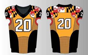 Custom Full Print Streetwear American Retro Football Jersey High Quality Heat-Transfer Printing Mesh Boxy <b>Cropped</b> Plus Size - Product Image 2