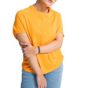 Camiseta de manga corta para mujer, ropa transpirable para mujer, tops de verano 2026, camisetas de algodón con cuello redondo, camisetas informales para mujer 2026 - Product Image 1