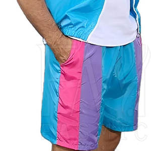 Conjuntos de dos piezas de cortavientos con cremallera multicolor con conjuntos de material de Spandex/poliéster para hombres personaliza tu logotipo de marca - Product Image 6
