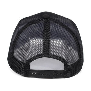 Gorra Trucker Negra de Color Sólido, Gorra de Malla Lisa, Gorras Snapback, Precio al por Mayor, Envío Rápido, Gorras en Existencia - Product Image 5