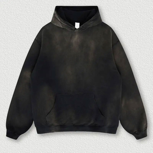 Sweat-shirt à capuche tendance avec logo personnalisé, 500 g/m², taille plus, sweat-shirts amples, fabricants, prix de gros, haute qualité - Product Image 6