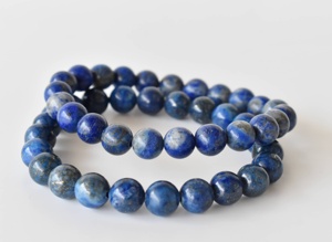 Hot Selling Blue Color Lapis Lazuli 8mm Round Natural Crystal Beaded <b>Healing</b> <b>Bracelet</b> for Meditation Jewelry - Product Image 1