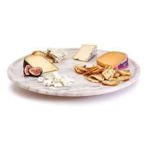 Mármol Lazy Susan estilo moderno mármol maquillaje giratorio tocadiscos organizador para uso doméstico mármol Lazy Susan - Product Image 1