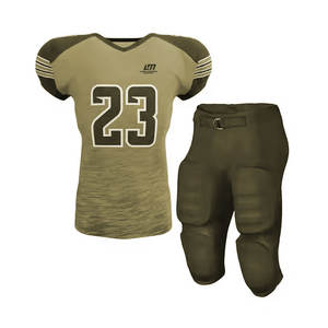 Uniforme de football américain de haute qualité, couleur personnalisée, uniforme de football américain en polyester, vêtements d'équipe, uniforme de football américain - Product Image 1